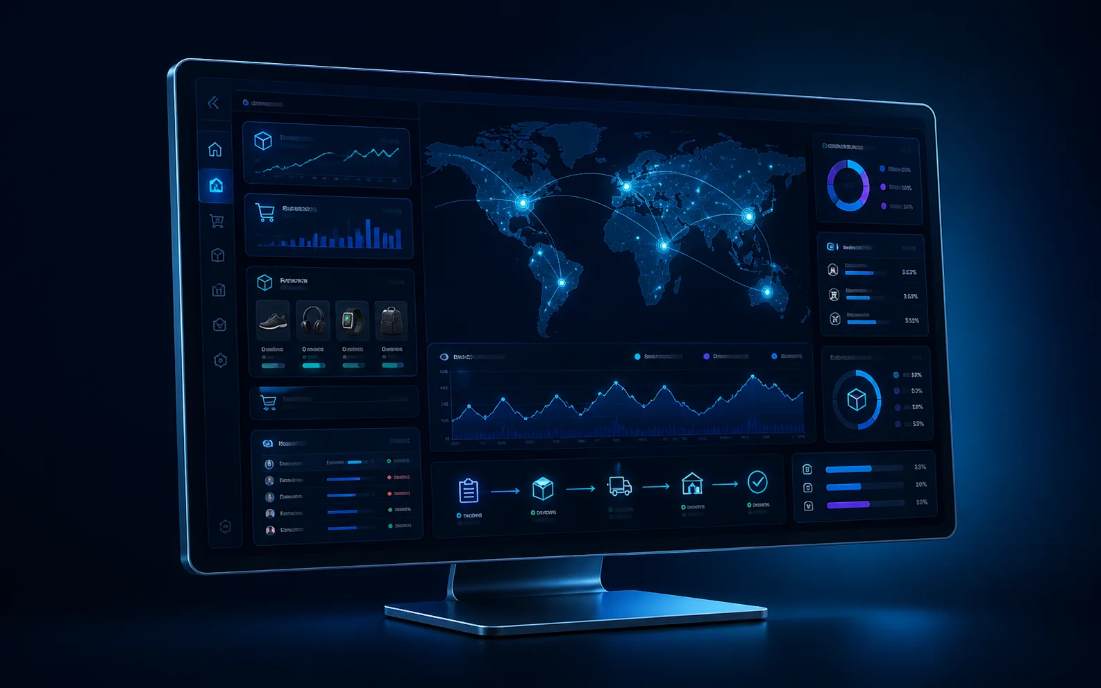 Giao diện dashboard Max Seller trên máy tính